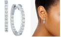 Forever Grown Diamonds Lab-Created Diamond In & Out Hoop Earrings (3/4 ct. t.w.) in Sterling Silver